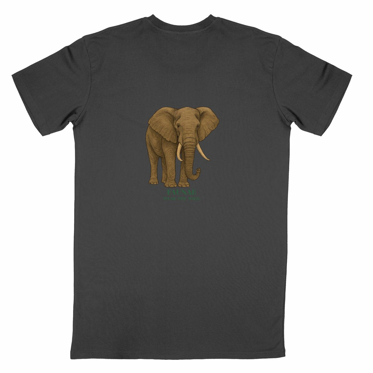 Jungle Elephant Shirt - back_black