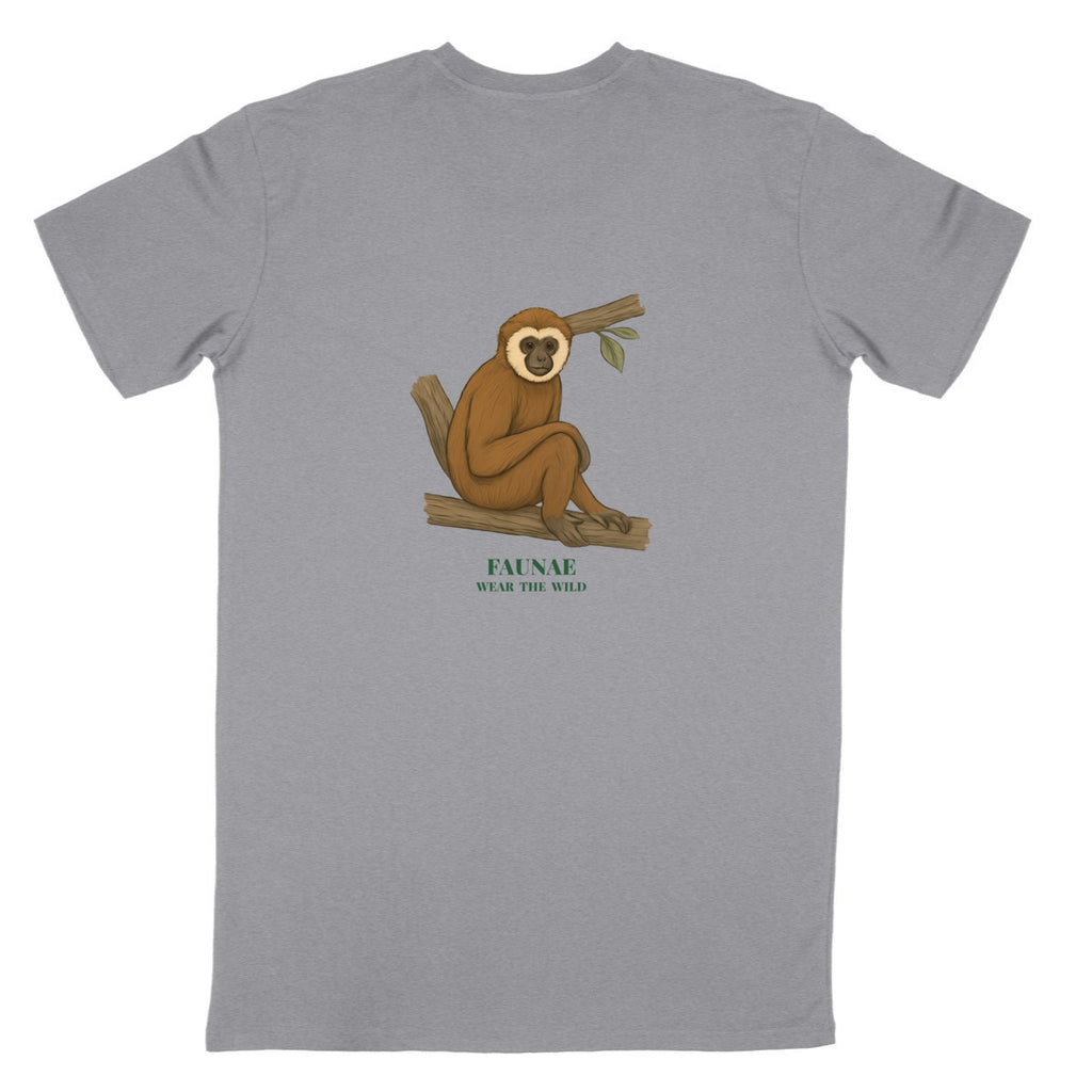 Jungle Gibbon Shirt - back_heathergrey
