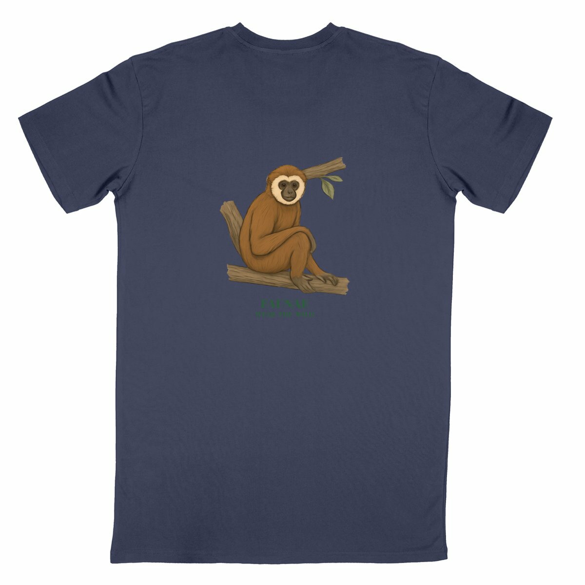 Jungle Gibbon Shirt - back_navy