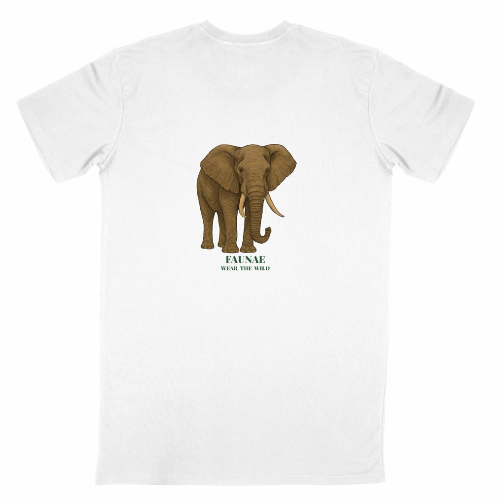 Jungle Elephant Shirt - back_white